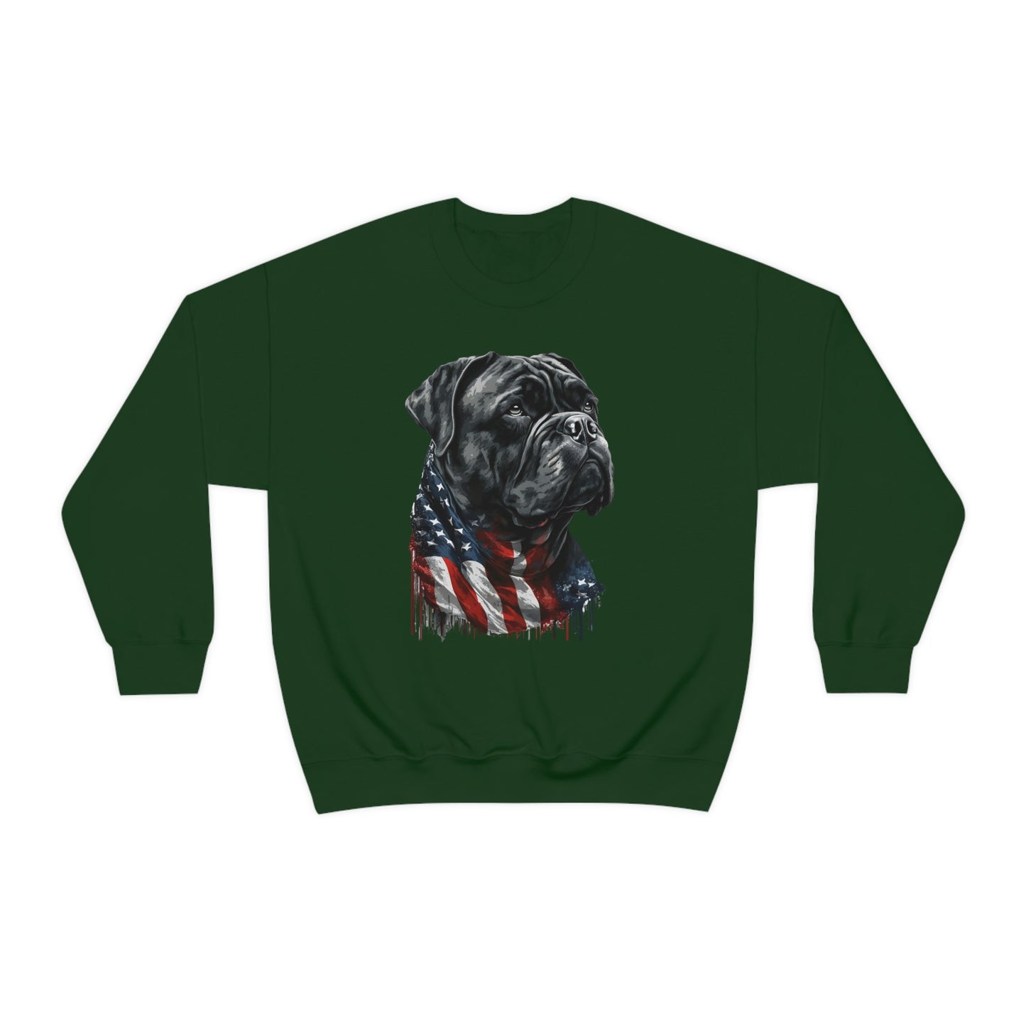 Cane Corso American Flag Crewneck Sweater (unisex)