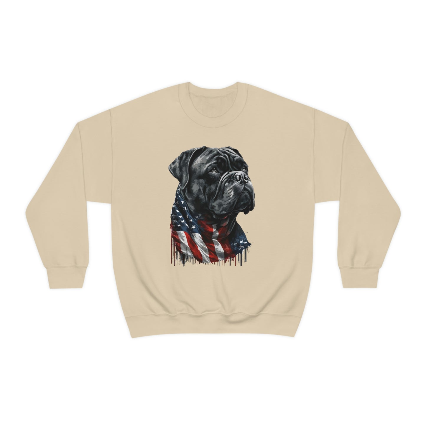 Cane Corso American Flag Crewneck Sweater (unisex)