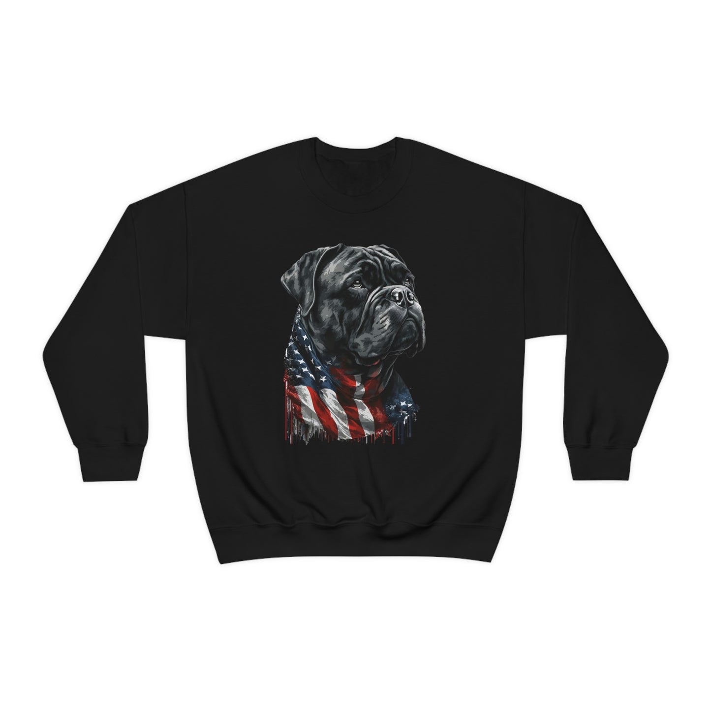 Cane Corso American Flag Crewneck Sweater (unisex)