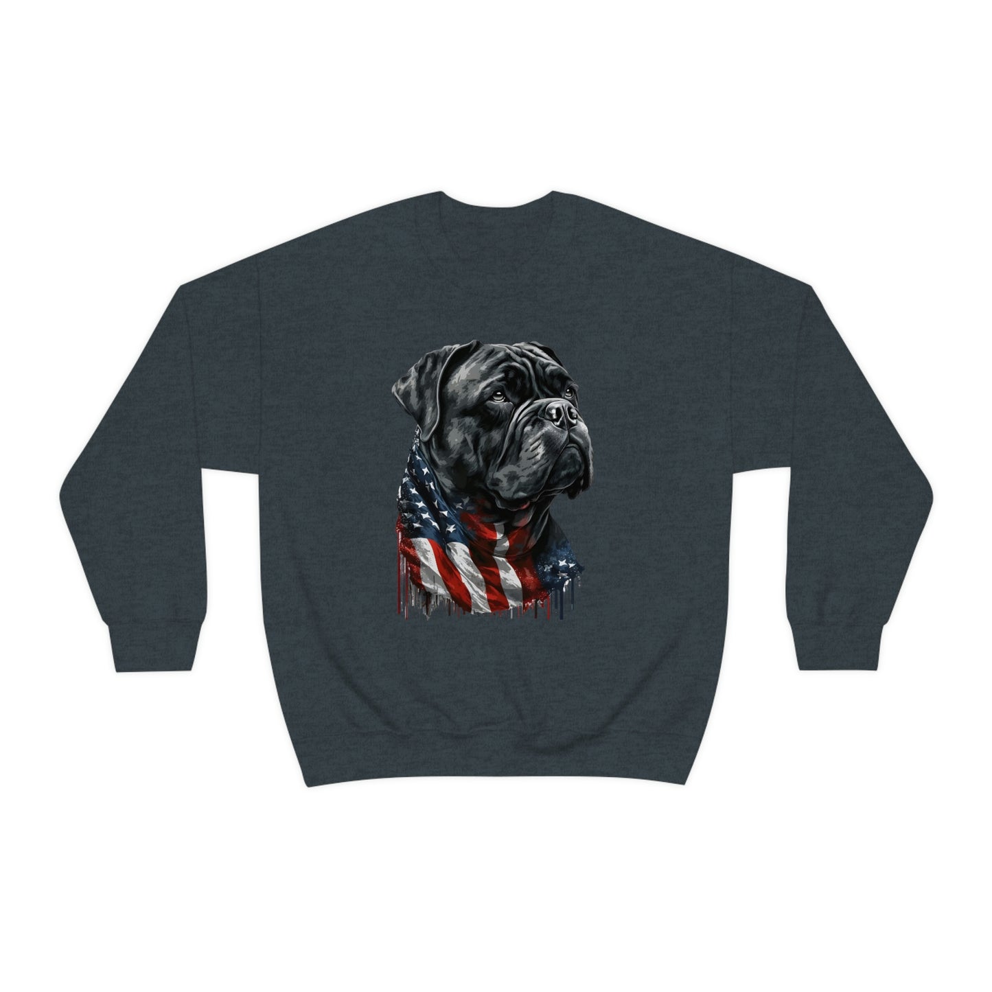 Cane Corso American Flag Crewneck Sweater (unisex)