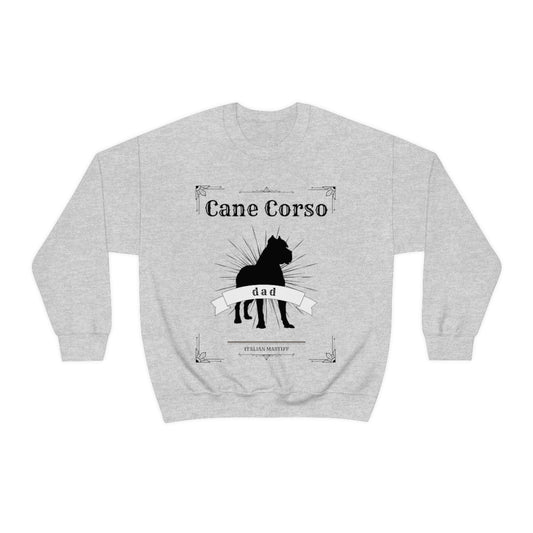Vintage Cane Corso Dad Crewneck Sweater - Customizable