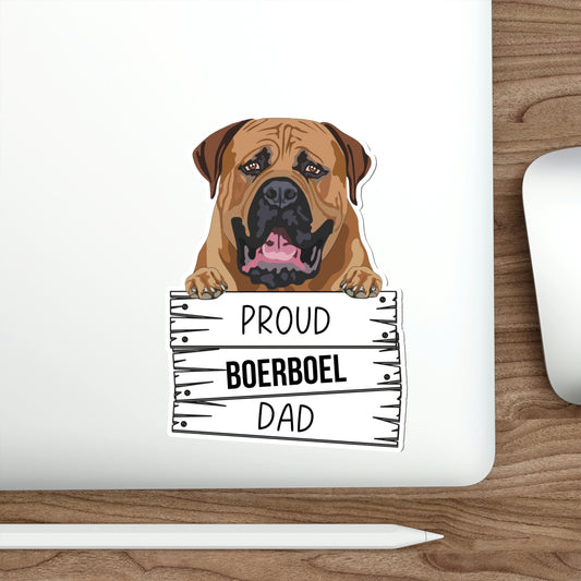Boerboel Dad Die-Cut Stickers