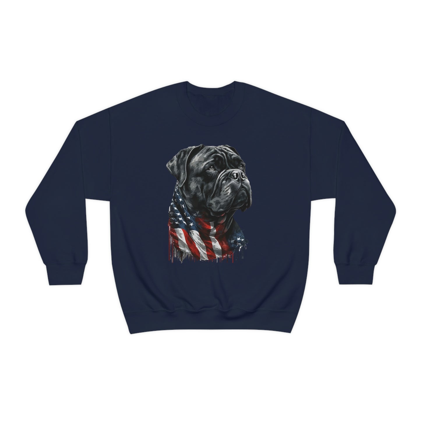 Cane Corso American Flag Crewneck Sweater (unisex)