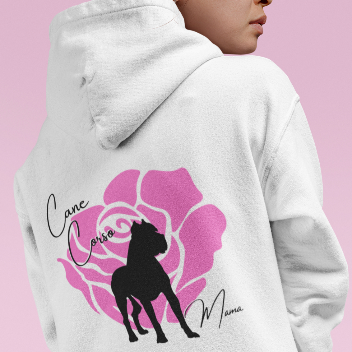 Italian Mastiff Mama Sweater | Dog Mom Rose Sweatshirt | Gift for Cane Corso Mom | Holiday Gift For Mastiff Mom