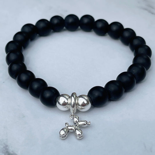 pet memorial jewlery,dog name bracelet,name stone bracelet,custom bead name,custom dog name,dog bone bracelet,pet lover gift,dog lover gift,pet loss bracelet,memorial gift idea,personalized dog,passed away dog,dog remembered