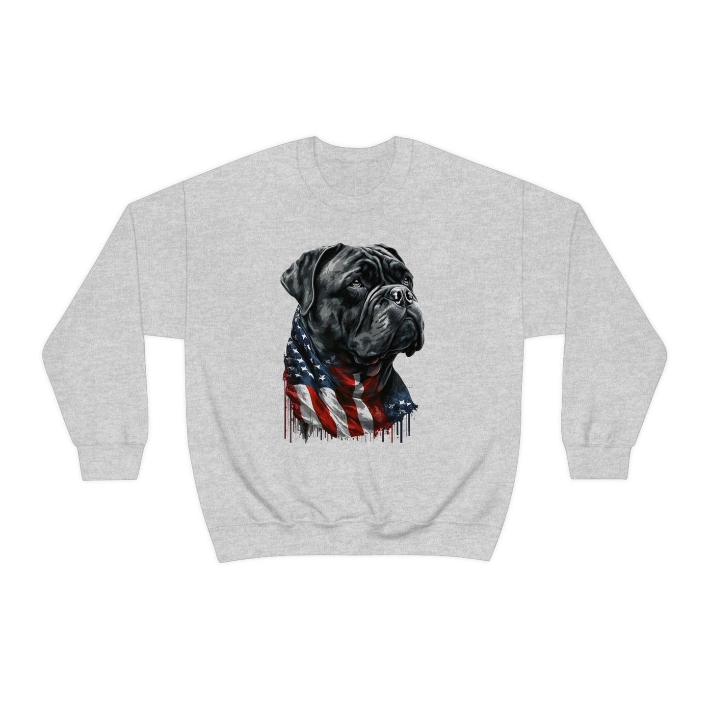 Cane Corso American Flag Crewneck Sweater (unisex)