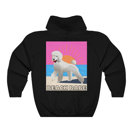 Beach Babe Poodle Hoodie