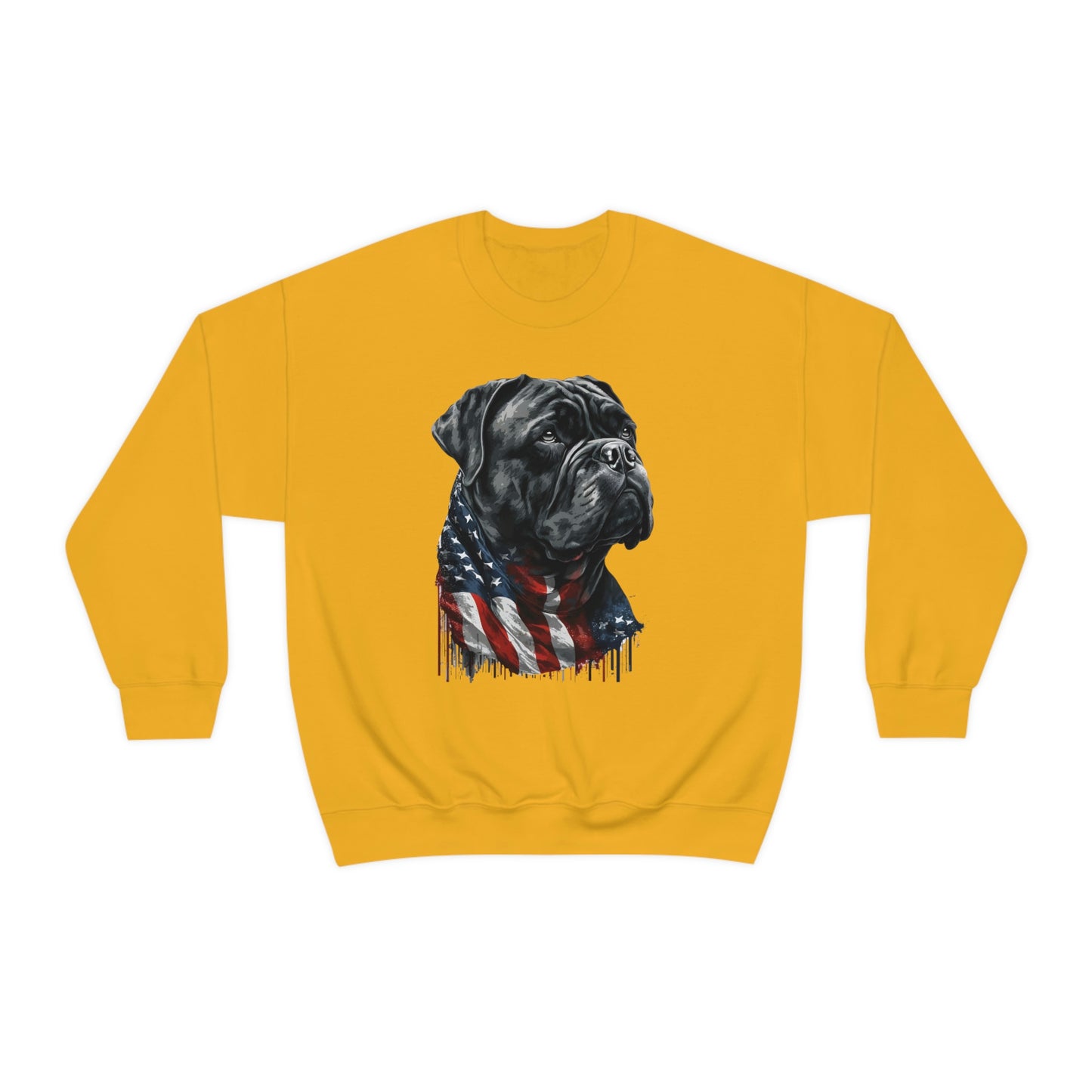 Cane Corso American Flag Crewneck Sweater (unisex)