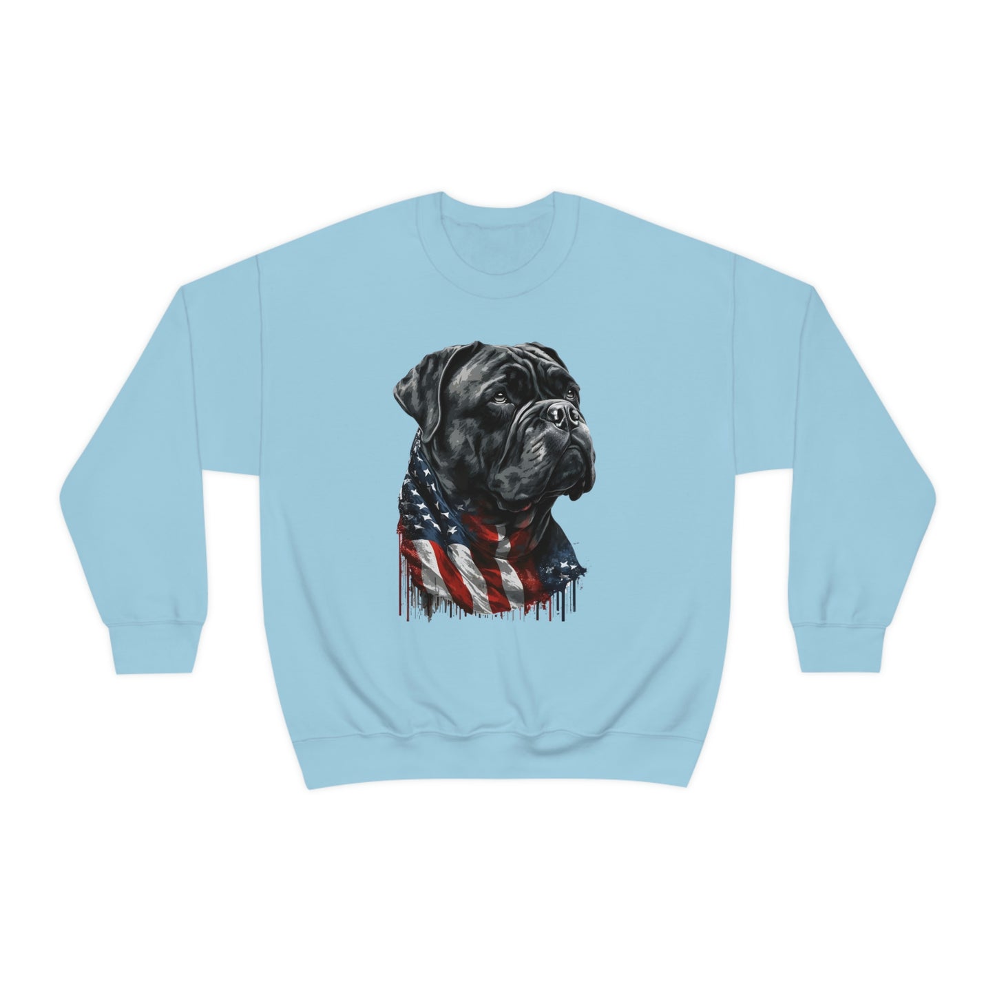 Cane Corso American Flag Crewneck Sweater (unisex)