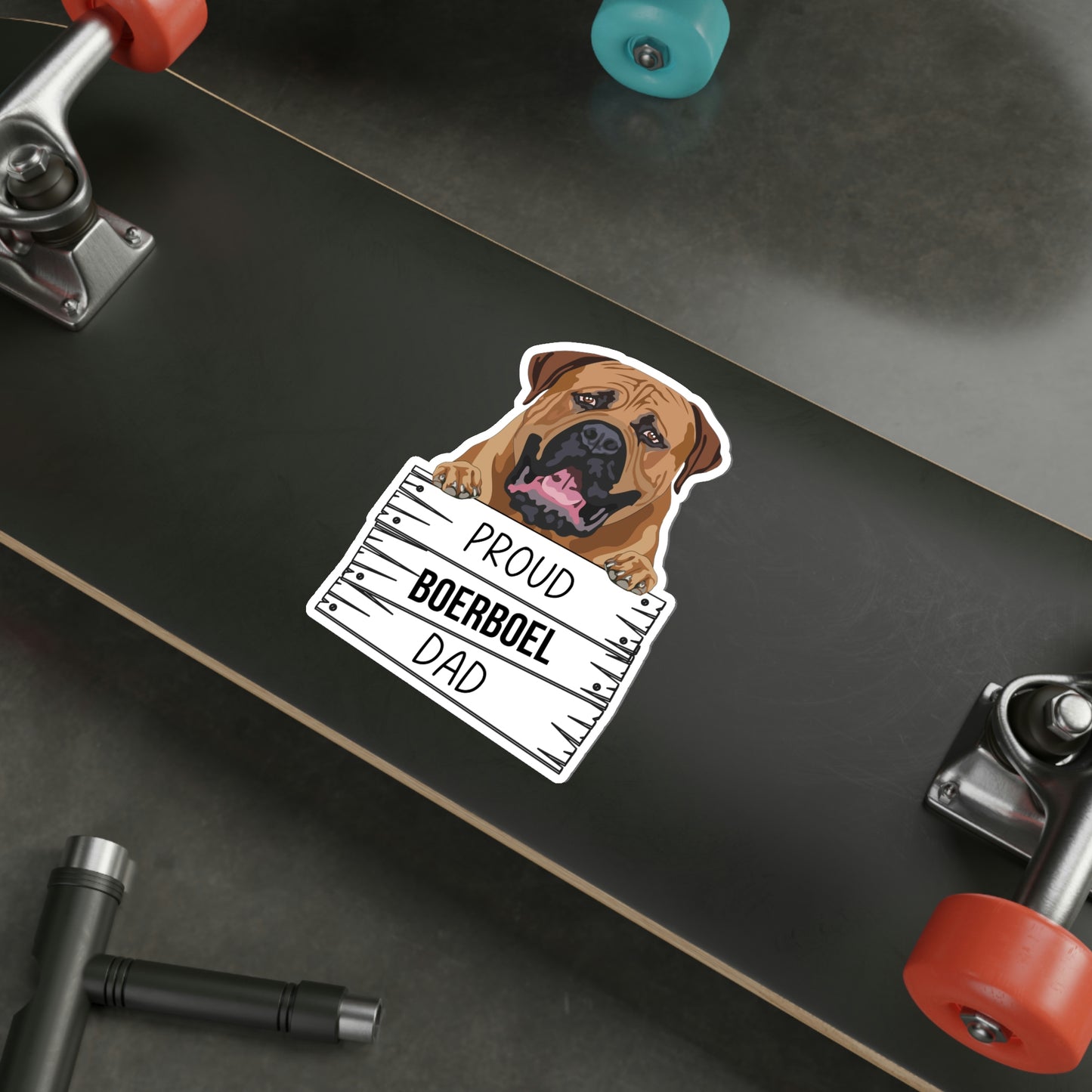 Boerboel Dad Die-Cut Stickers