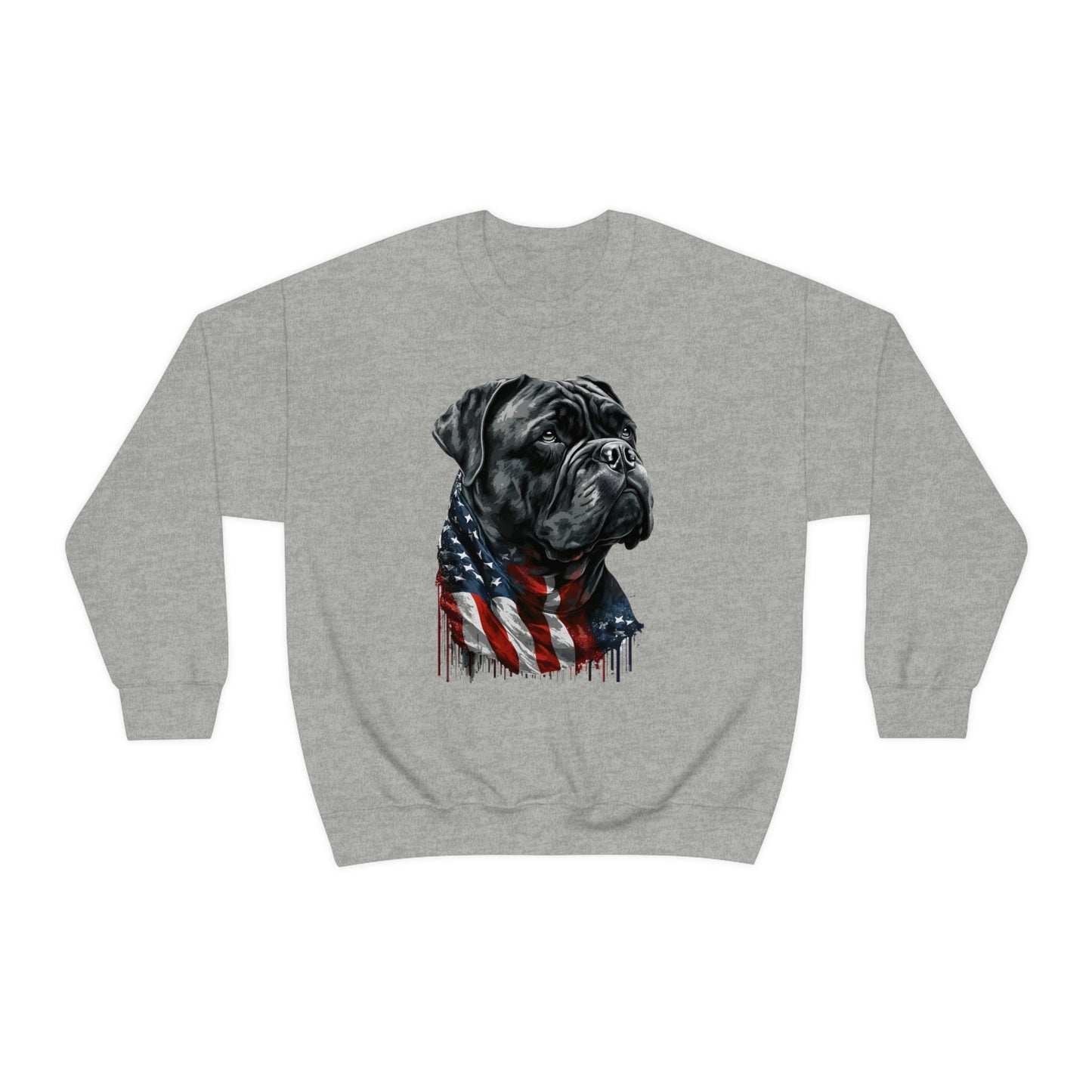 Cane Corso American Flag Crewneck Sweater (unisex)