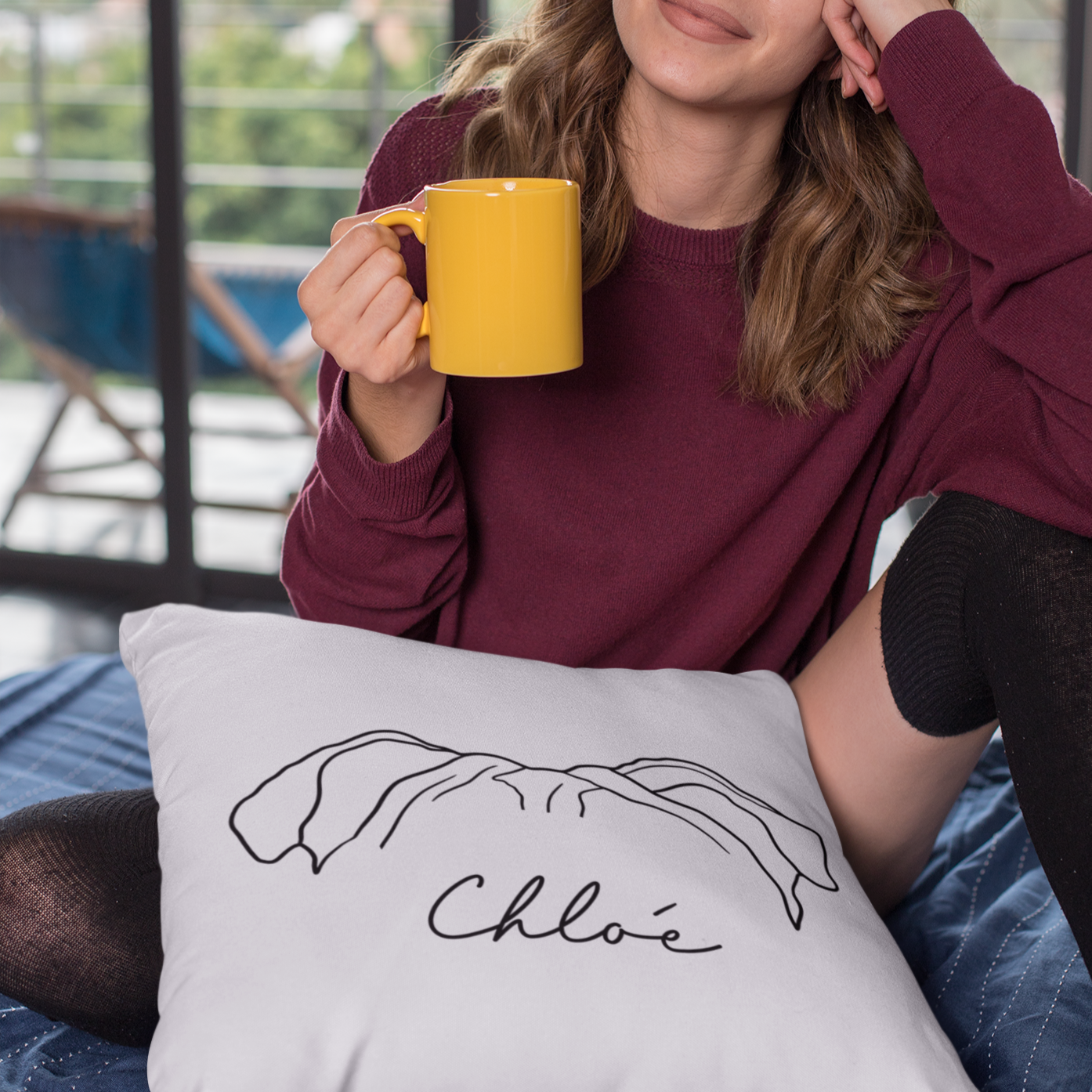 Custom Pet Pillow Using Dog Ears + Name - Customizable