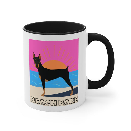 Beach Babe Doberman Mug