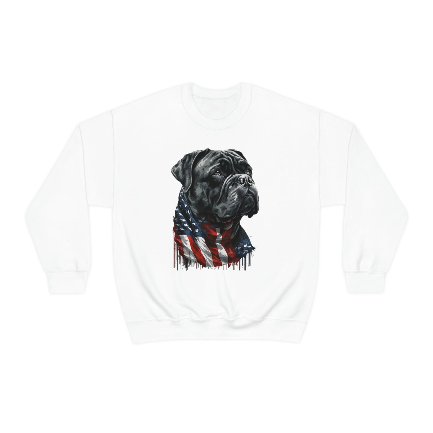 Cane Corso American Flag Crewneck Sweater (unisex)