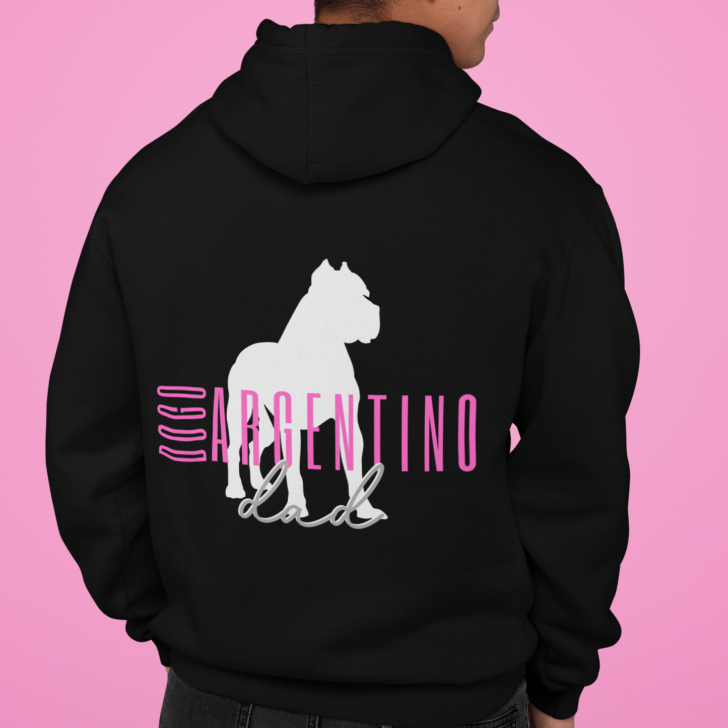 Dogo Argentino Dad Hoodie - Customizable