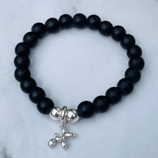 pet memorial jewlery,dog name bracelet,name stone bracelet,custom bead name,custom dog name,dog bone bracelet,pet lover gift,dog lover gift,pet loss bracelet,memorial gift idea,personalized dog,passed away dog,dog remembered