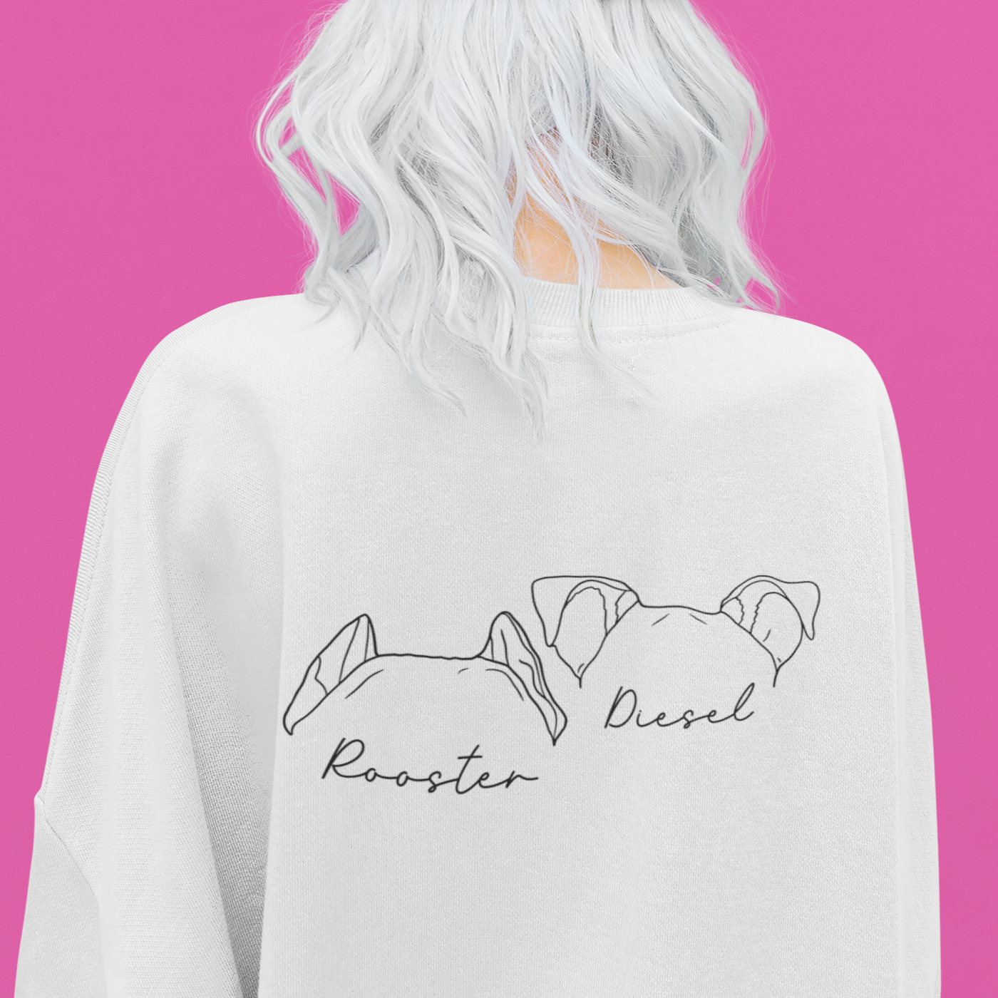  | Personalized Dog Mom Shirt Crewneck | Dog Mom Sweatshirt | Dog Ears Shirt | Gift For Dog Mama | Dog Breed Shirt