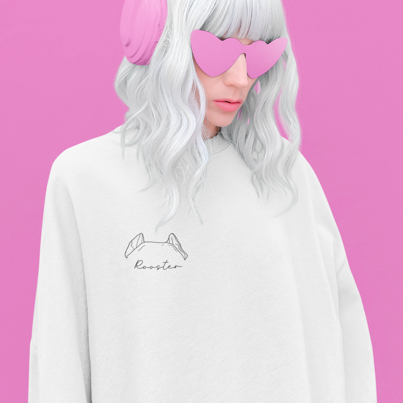  | Personalized Dog Mom Shirt Crewneck | Dog Mom Sweatshirt | Dog Ears Shirt | Gift For Dog Mama | Dog Breed Shirt