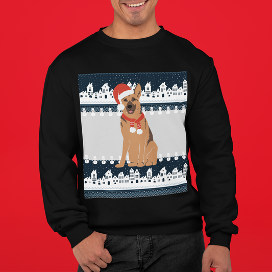 | German Shepherd Christmas Crewneck | German Shepherd Mom | German Shepherd Sweatshirt | Ugly Xmas