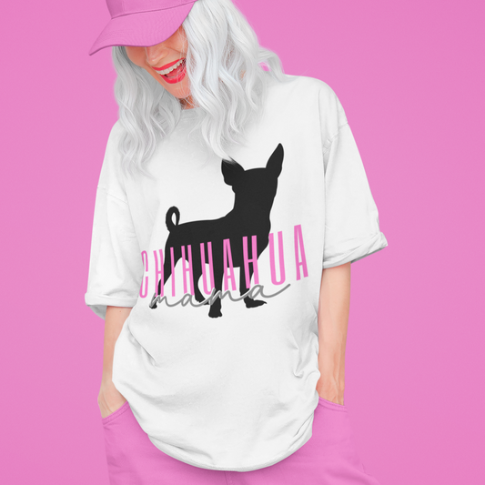 | Chihuahua Mom T-Shirt | Gift For Chihuahua Mom | Gift for Chihuahua Mama | Chihuahua Shirt | Custom Dog Mom Shirt