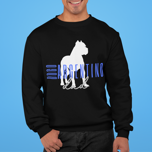 Dogo Argentino Dad Crewneck Sweater - Customizable